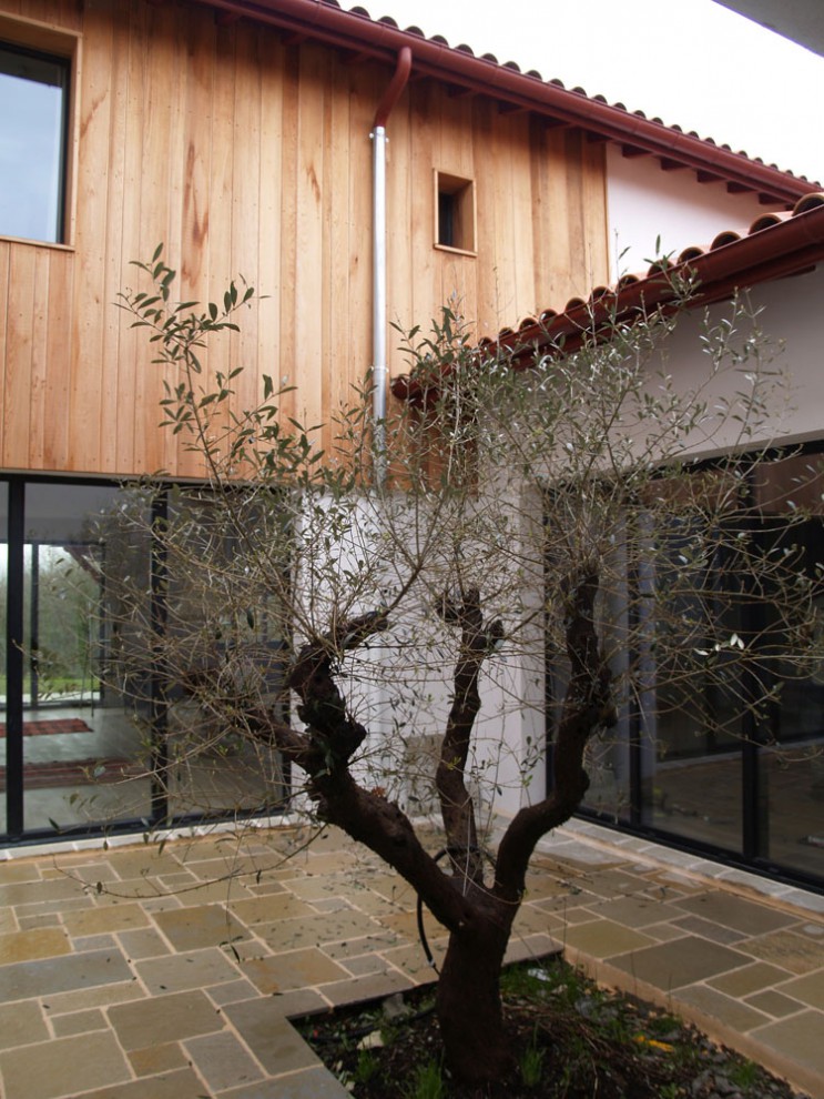 Villa avec extension contemporaine